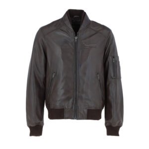 Leather Bomber Jacket
