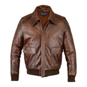 Leather Bomber Jacket
