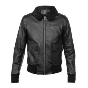 Leather Bomber Jacket